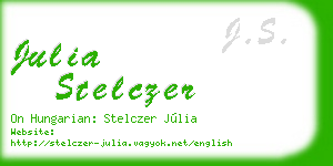 julia stelczer business card